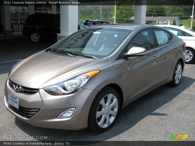 Desert Bronze / Beige 2012 Hyundai Elantra Limited