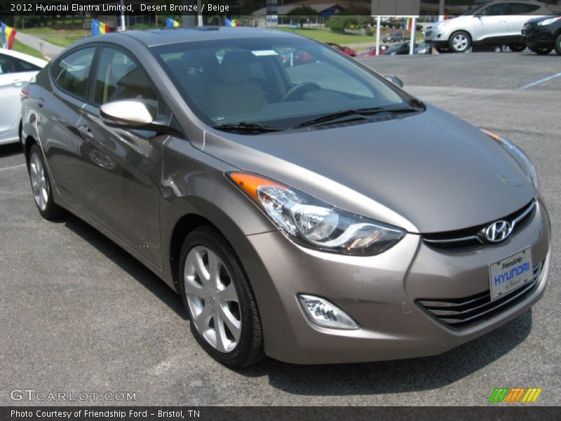 Desert Bronze / Beige 2012 Hyundai Elantra Limited