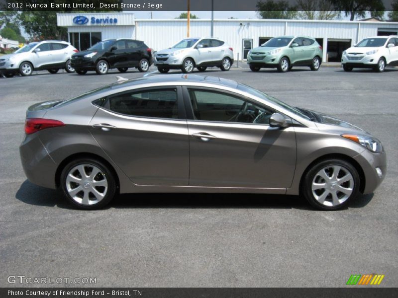 Desert Bronze / Beige 2012 Hyundai Elantra Limited
