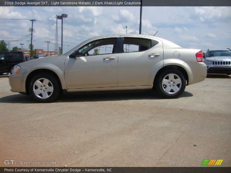Light Sandstone Metallic / Dark Khaki/Light Graystone 2009 Dodge Avenger SXT