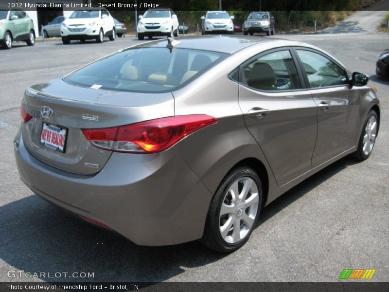 Desert Bronze / Beige 2012 Hyundai Elantra Limited