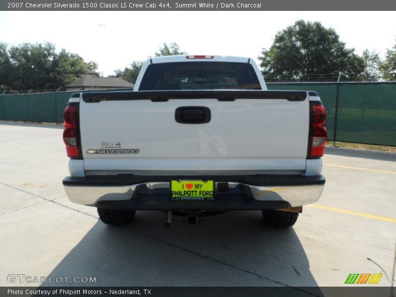 Summit White / Dark Charcoal 2007 Chevrolet Silverado 1500 Classic LS Crew Cab 4x4