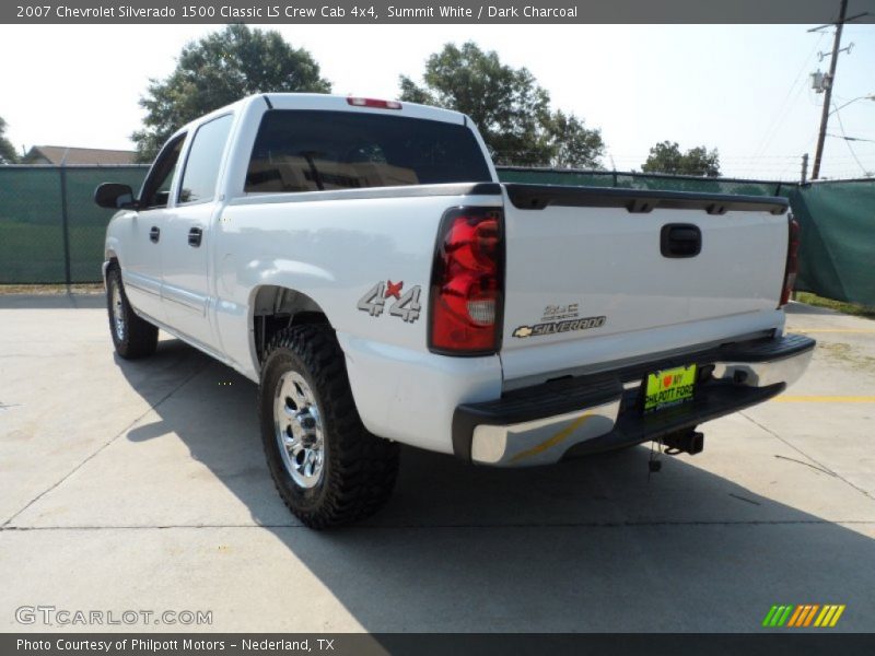 Summit White / Dark Charcoal 2007 Chevrolet Silverado 1500 Classic LS Crew Cab 4x4