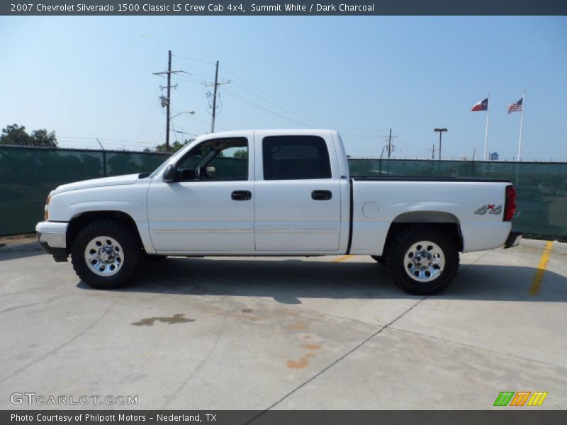 Summit White / Dark Charcoal 2007 Chevrolet Silverado 1500 Classic LS Crew Cab 4x4