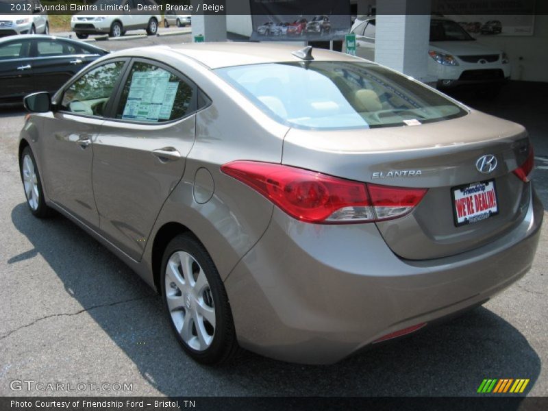 Desert Bronze / Beige 2012 Hyundai Elantra Limited