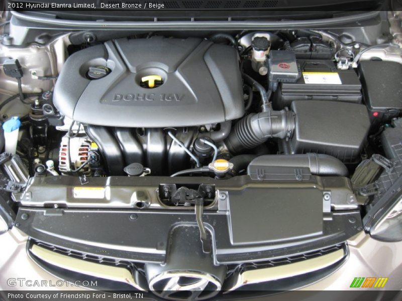  2012 Elantra Limited Engine - 2.0 Liter DOHC 16-Valve D-CVVT 4 Cylinder