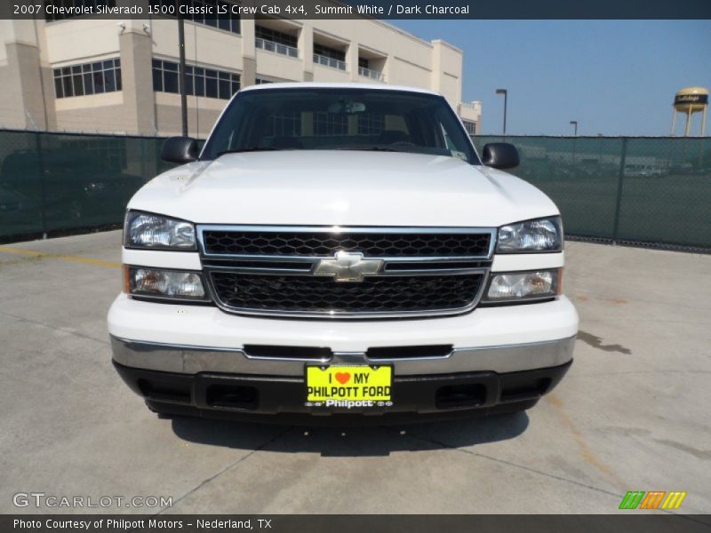 Summit White / Dark Charcoal 2007 Chevrolet Silverado 1500 Classic LS Crew Cab 4x4