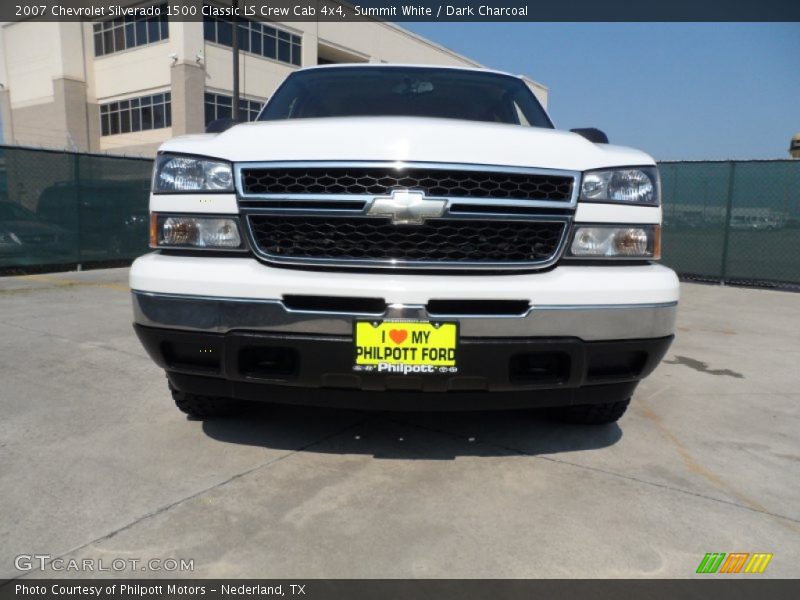 Summit White / Dark Charcoal 2007 Chevrolet Silverado 1500 Classic LS Crew Cab 4x4