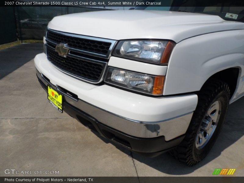 Summit White / Dark Charcoal 2007 Chevrolet Silverado 1500 Classic LS Crew Cab 4x4
