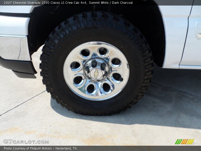 Summit White / Dark Charcoal 2007 Chevrolet Silverado 1500 Classic LS Crew Cab 4x4