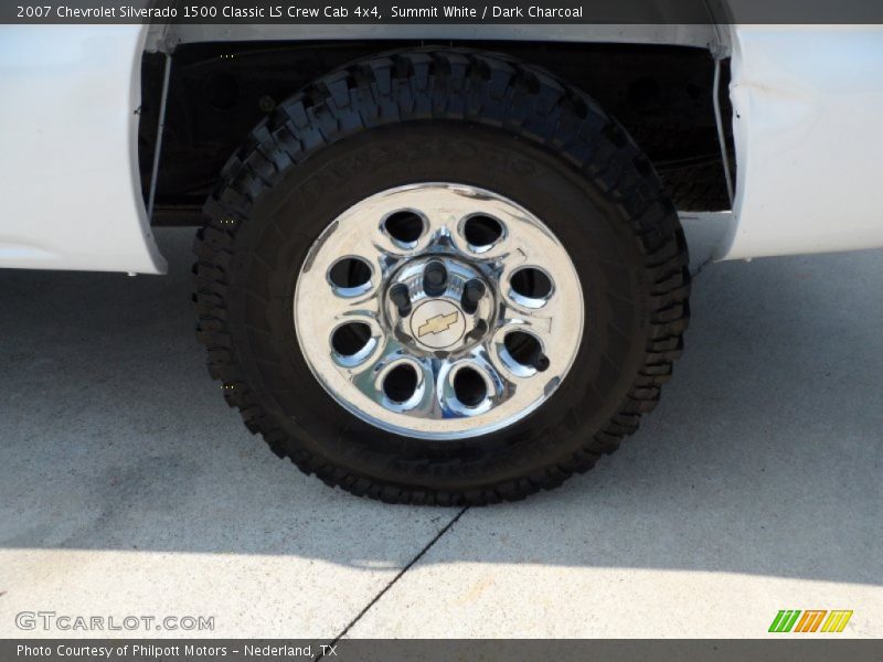 Summit White / Dark Charcoal 2007 Chevrolet Silverado 1500 Classic LS Crew Cab 4x4