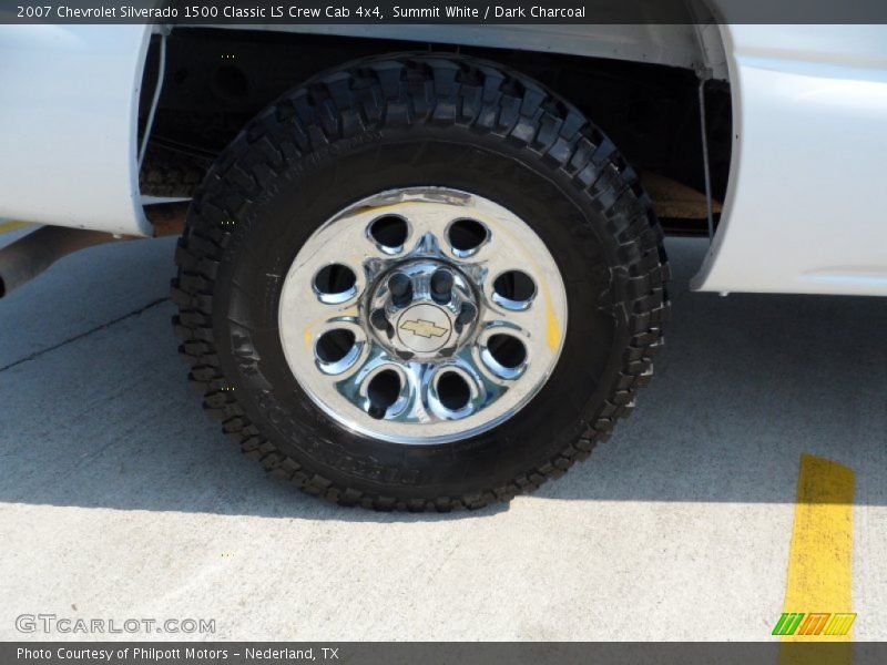 Summit White / Dark Charcoal 2007 Chevrolet Silverado 1500 Classic LS Crew Cab 4x4