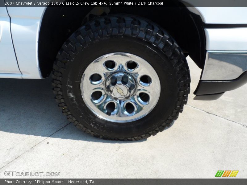 Summit White / Dark Charcoal 2007 Chevrolet Silverado 1500 Classic LS Crew Cab 4x4