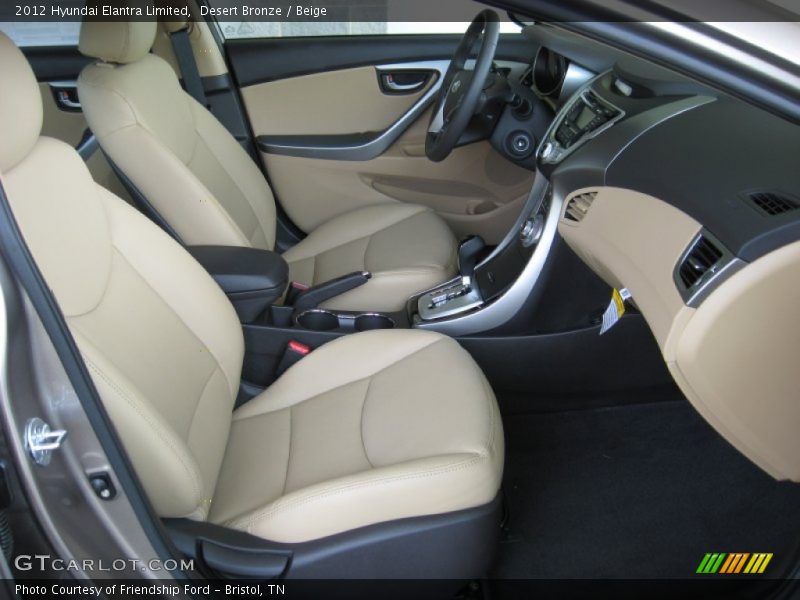  2012 Elantra Limited Beige Interior