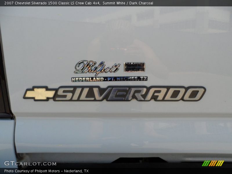 Summit White / Dark Charcoal 2007 Chevrolet Silverado 1500 Classic LS Crew Cab 4x4
