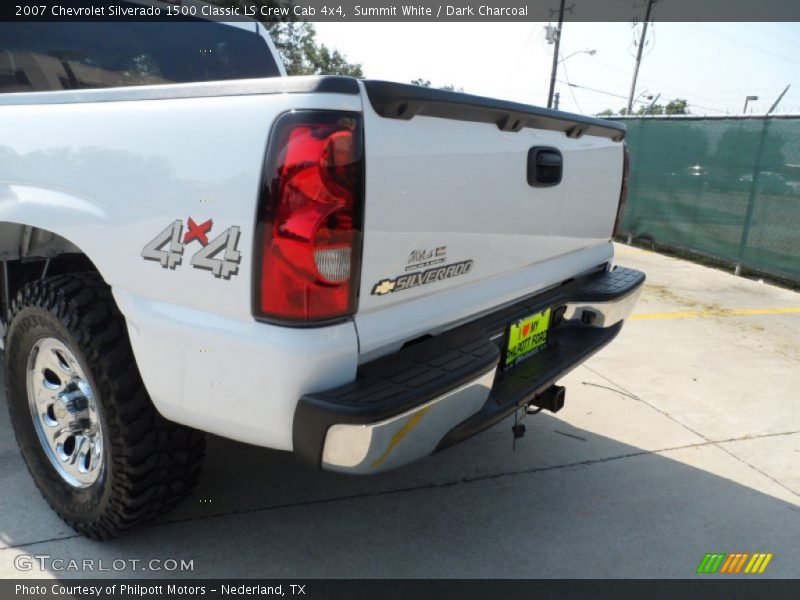 Summit White / Dark Charcoal 2007 Chevrolet Silverado 1500 Classic LS Crew Cab 4x4