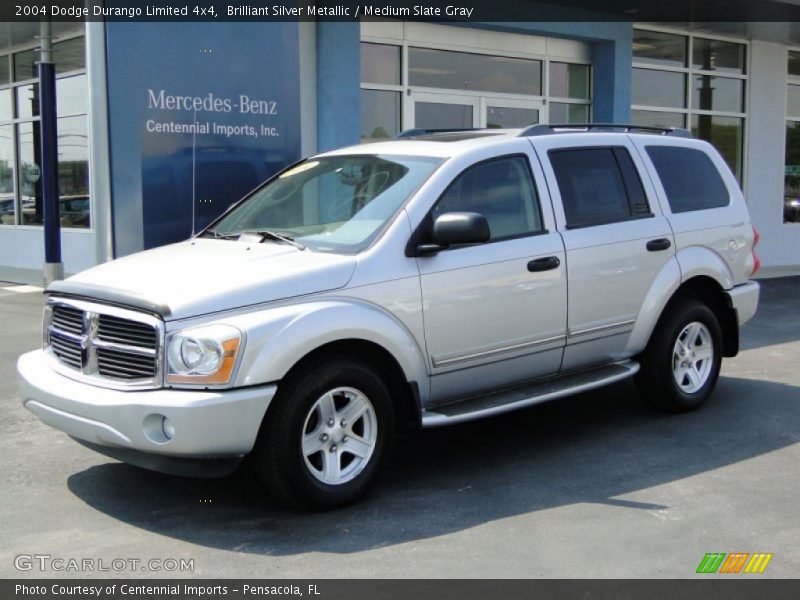 Brilliant Silver Metallic / Medium Slate Gray 2004 Dodge Durango Limited 4x4