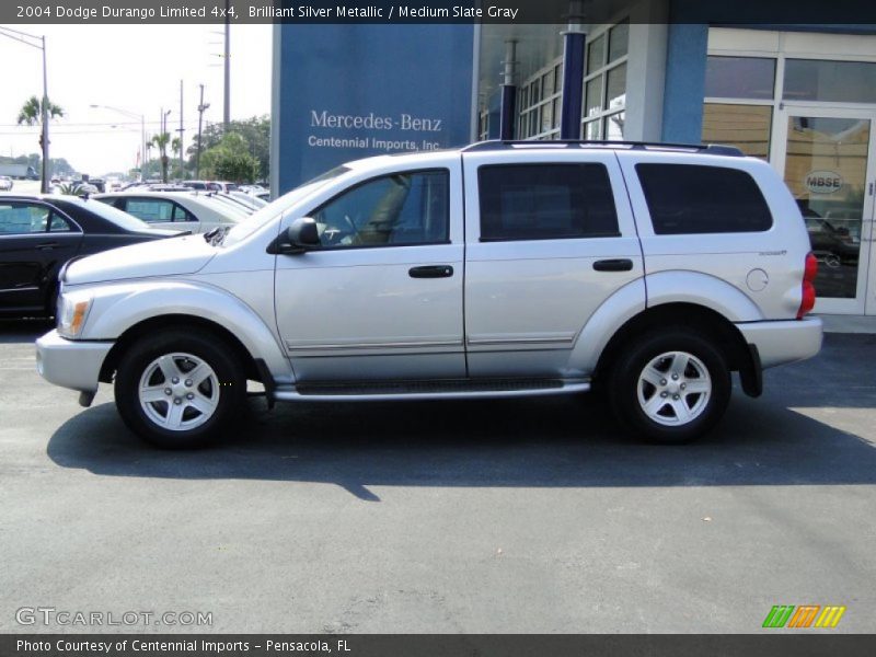 Brilliant Silver Metallic / Medium Slate Gray 2004 Dodge Durango Limited 4x4