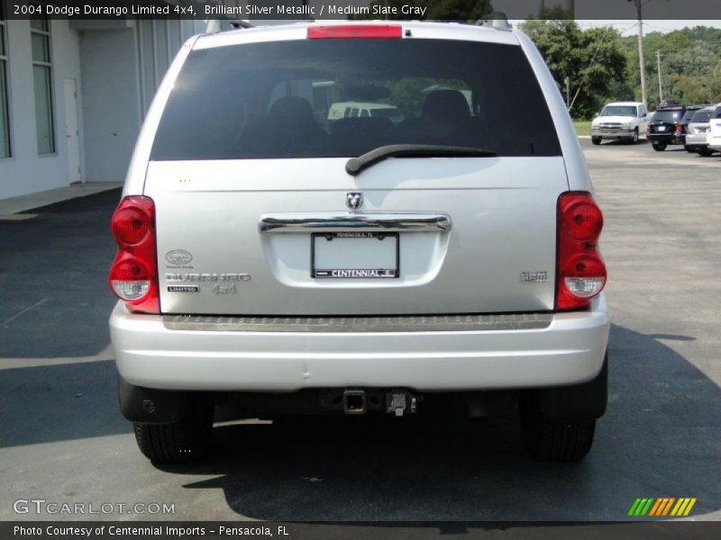 Brilliant Silver Metallic / Medium Slate Gray 2004 Dodge Durango Limited 4x4