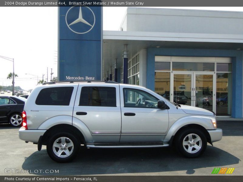 Brilliant Silver Metallic / Medium Slate Gray 2004 Dodge Durango Limited 4x4