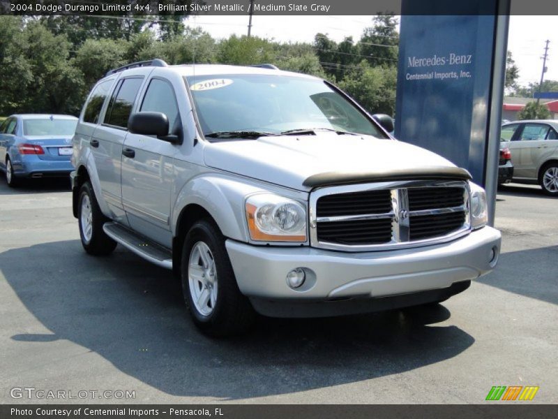 Brilliant Silver Metallic / Medium Slate Gray 2004 Dodge Durango Limited 4x4