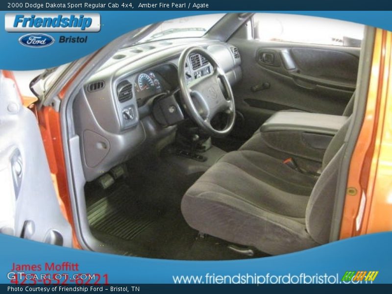 Amber Fire Pearl / Agate 2000 Dodge Dakota Sport Regular Cab 4x4