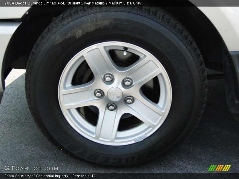 Brilliant Silver Metallic / Medium Slate Gray 2004 Dodge Durango Limited 4x4