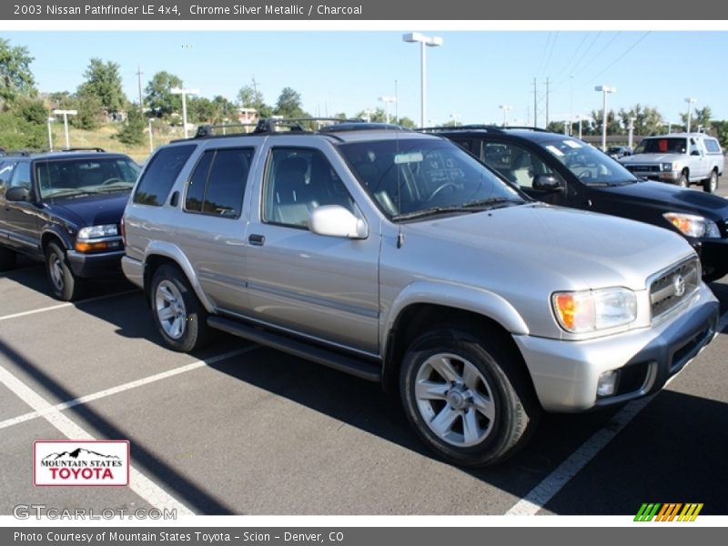 Chrome Silver Metallic / Charcoal 2003 Nissan Pathfinder LE 4x4