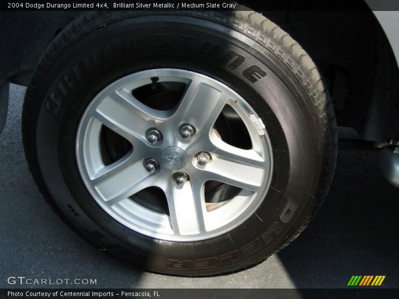 Brilliant Silver Metallic / Medium Slate Gray 2004 Dodge Durango Limited 4x4