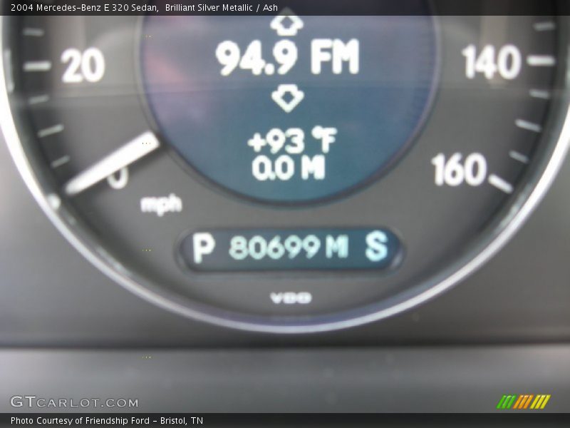 Brilliant Silver Metallic / Ash 2004 Mercedes-Benz E 320 Sedan