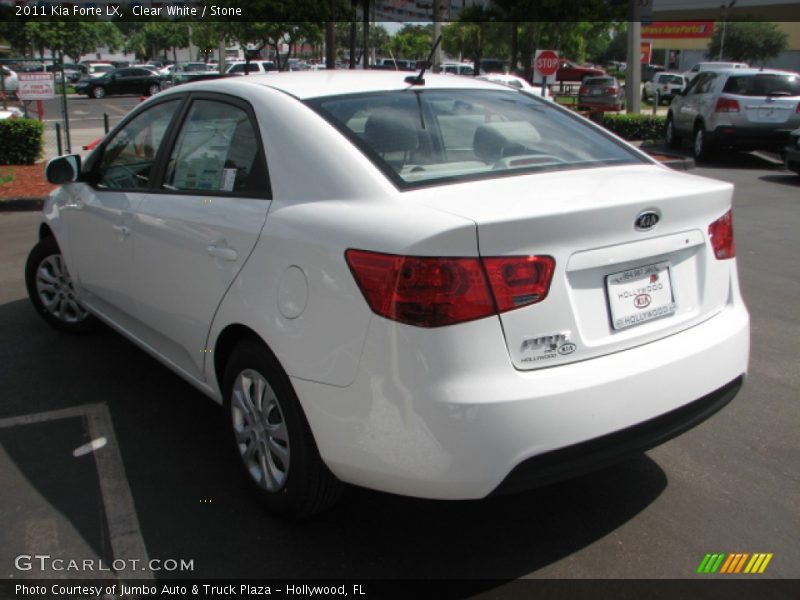 Clear White / Stone 2011 Kia Forte LX