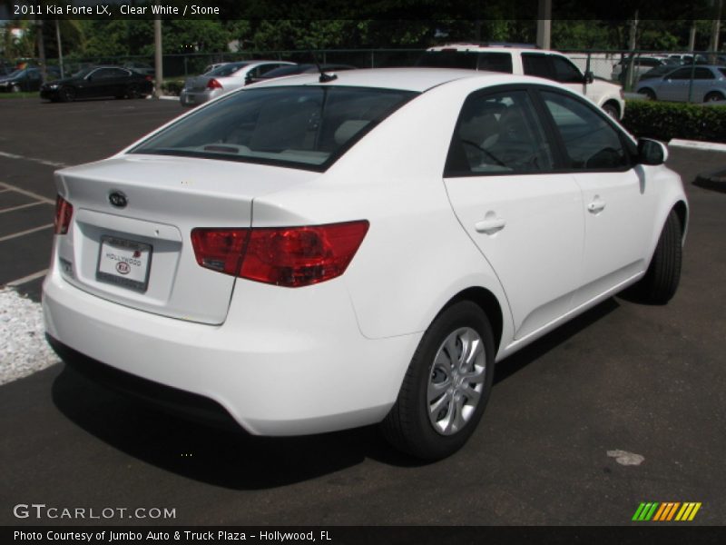 Clear White / Stone 2011 Kia Forte LX