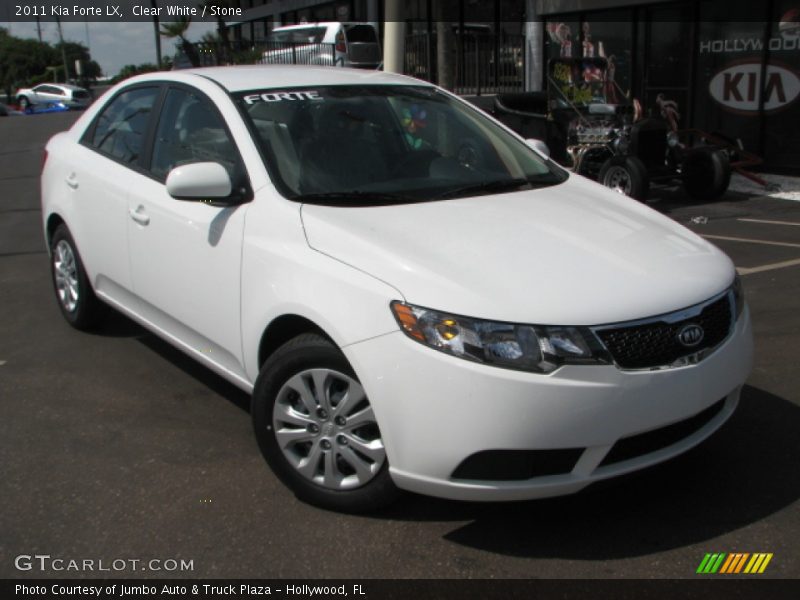 Clear White / Stone 2011 Kia Forte LX