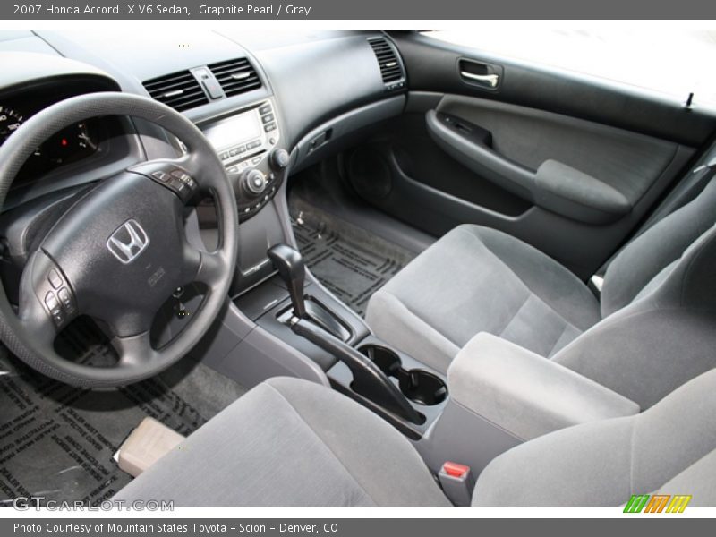 Gray Interior - 2007 Accord LX V6 Sedan 