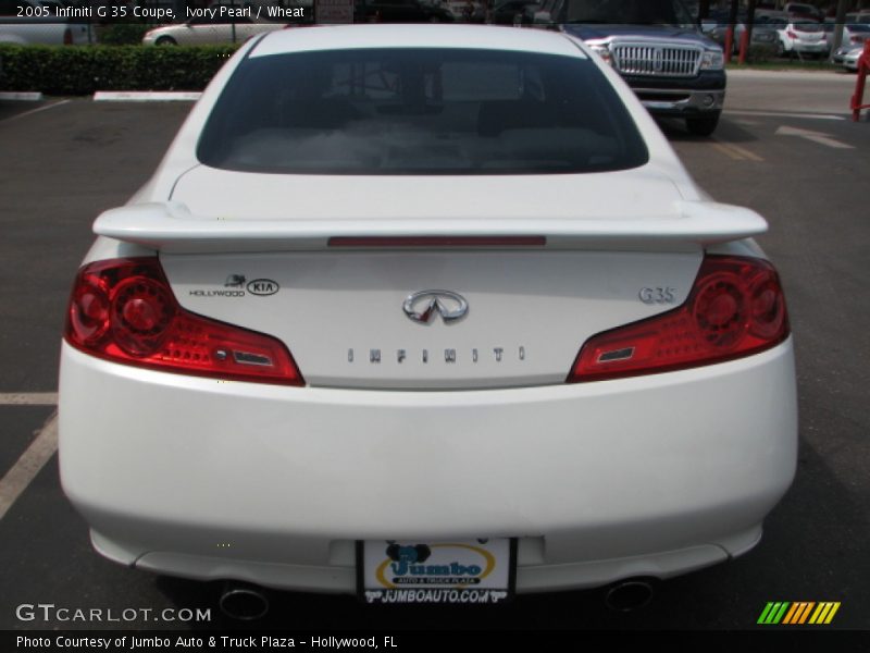 Ivory Pearl / Wheat 2005 Infiniti G 35 Coupe