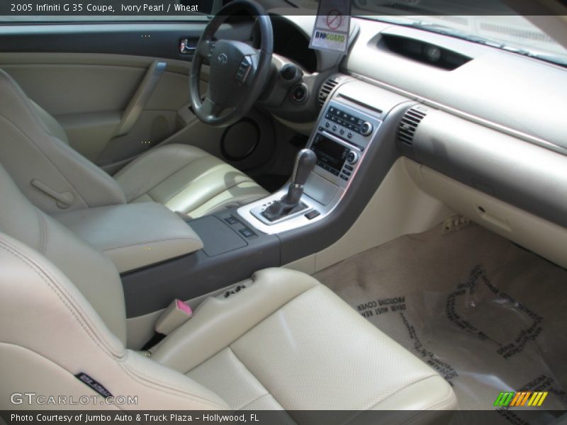  2005 G 35 Coupe Wheat Interior