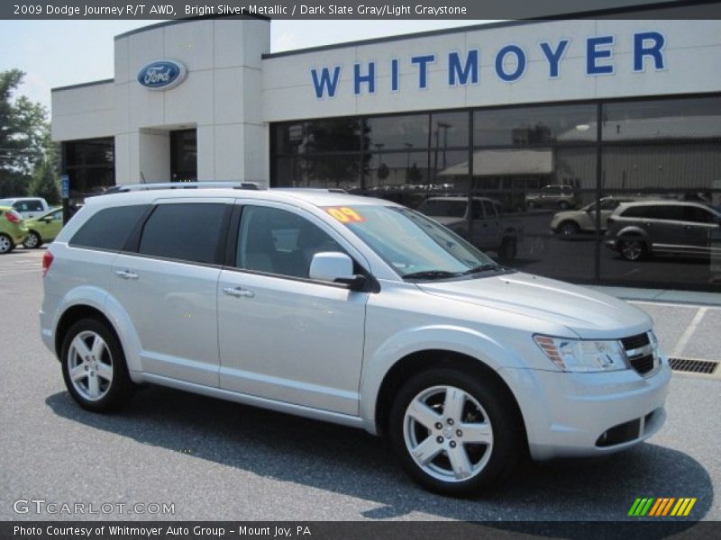 Bright Silver Metallic / Dark Slate Gray/Light Graystone 2009 Dodge Journey R/T AWD