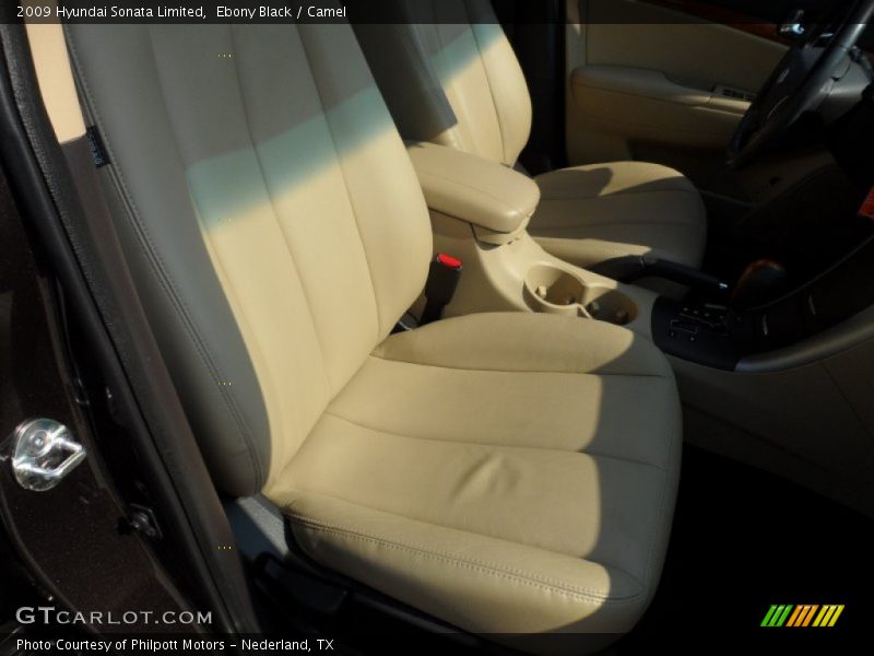Ebony Black / Camel 2009 Hyundai Sonata Limited