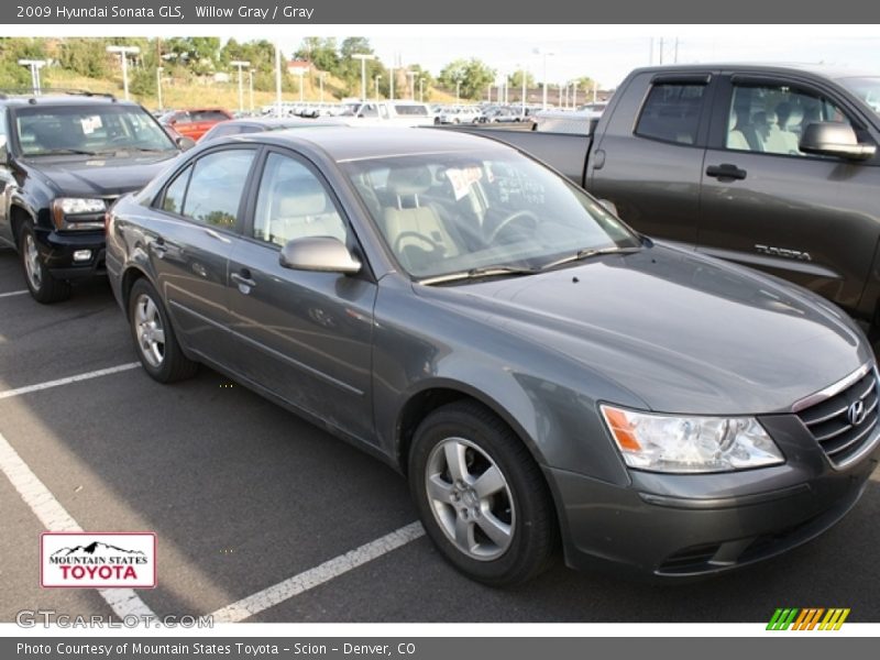 Willow Gray / Gray 2009 Hyundai Sonata GLS