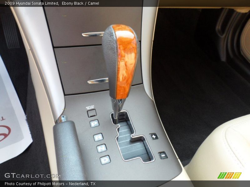 Ebony Black / Camel 2009 Hyundai Sonata Limited