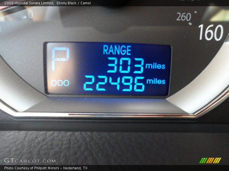 Ebony Black / Camel 2009 Hyundai Sonata Limited