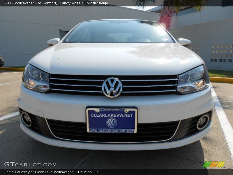 Candy White / Cornsilk Beige 2012 Volkswagen Eos Komfort