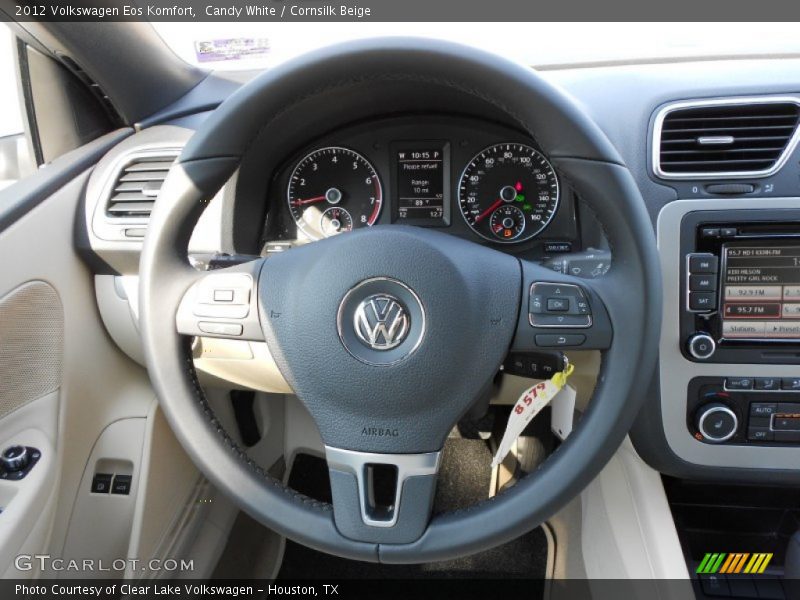 Candy White / Cornsilk Beige 2012 Volkswagen Eos Komfort