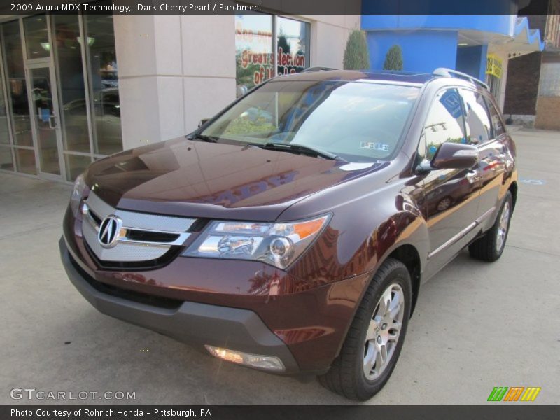 Dark Cherry Pearl / Parchment 2009 Acura MDX Technology