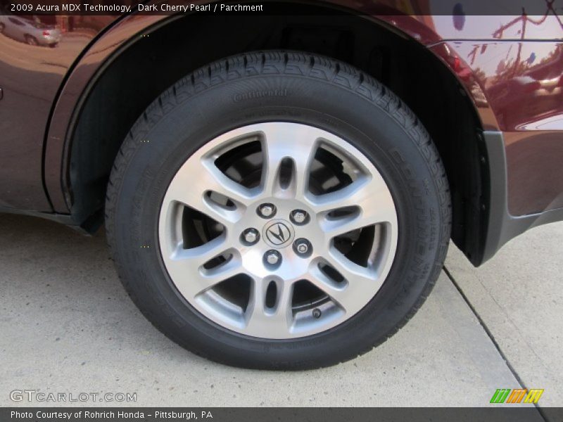 Dark Cherry Pearl / Parchment 2009 Acura MDX Technology