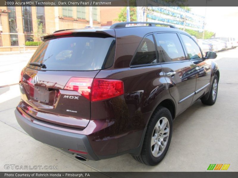 Dark Cherry Pearl / Parchment 2009 Acura MDX Technology