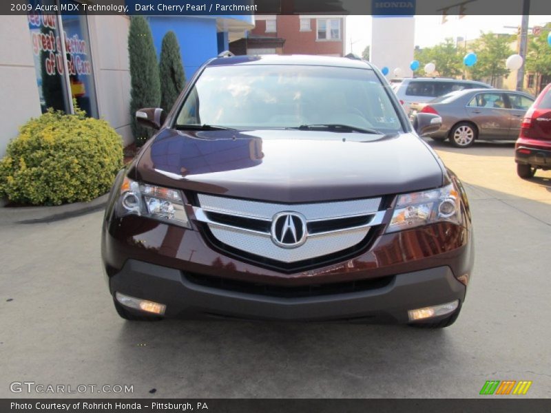 Dark Cherry Pearl / Parchment 2009 Acura MDX Technology