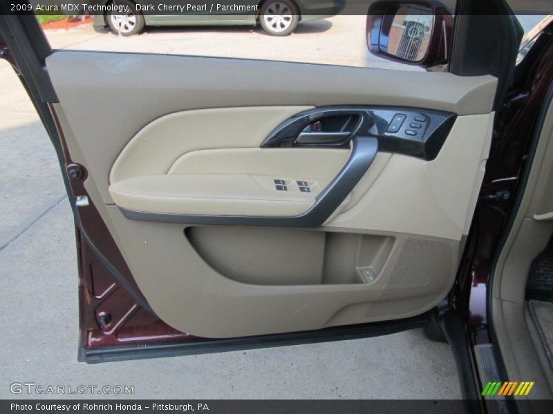 Dark Cherry Pearl / Parchment 2009 Acura MDX Technology