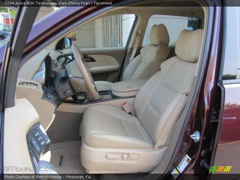 Dark Cherry Pearl / Parchment 2009 Acura MDX Technology