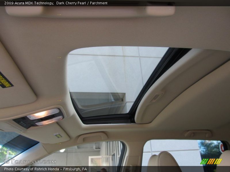 Dark Cherry Pearl / Parchment 2009 Acura MDX Technology